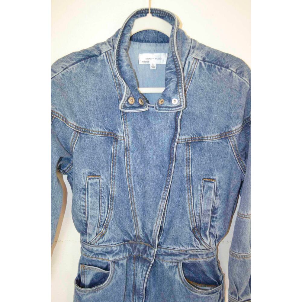 RONNY KOBO Eugene Denim Jumpsuit In Blue Size X Small - Picture 6 of 9